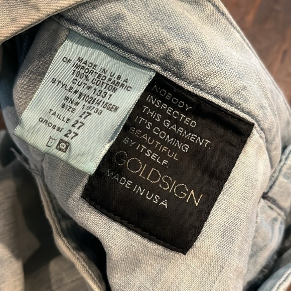 💥SOLD💥Goldsign Retro Super Wide Leg Scandal Jeans NWOT - Picture 4 of 16